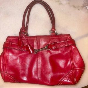 Leather coach bag